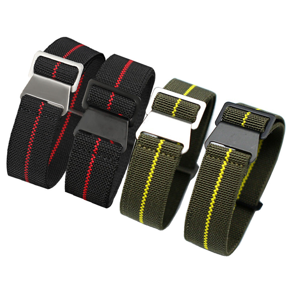 Fineknit Color Matching Elastic Quick-drying Men's Nylon Watchband
