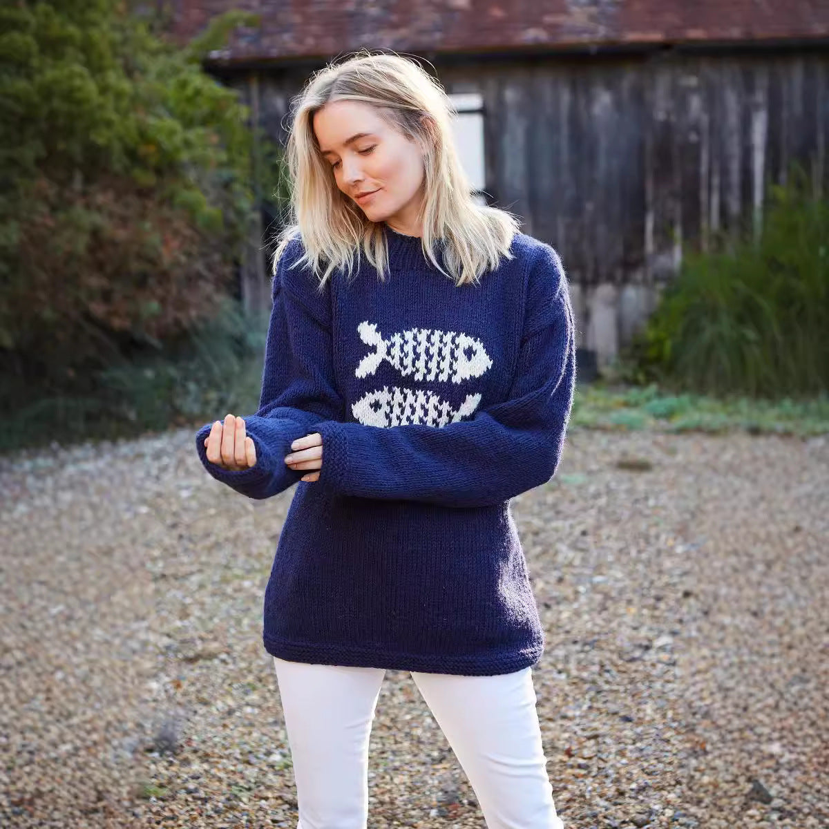 New Knitted Men And Women Same Style Sweater