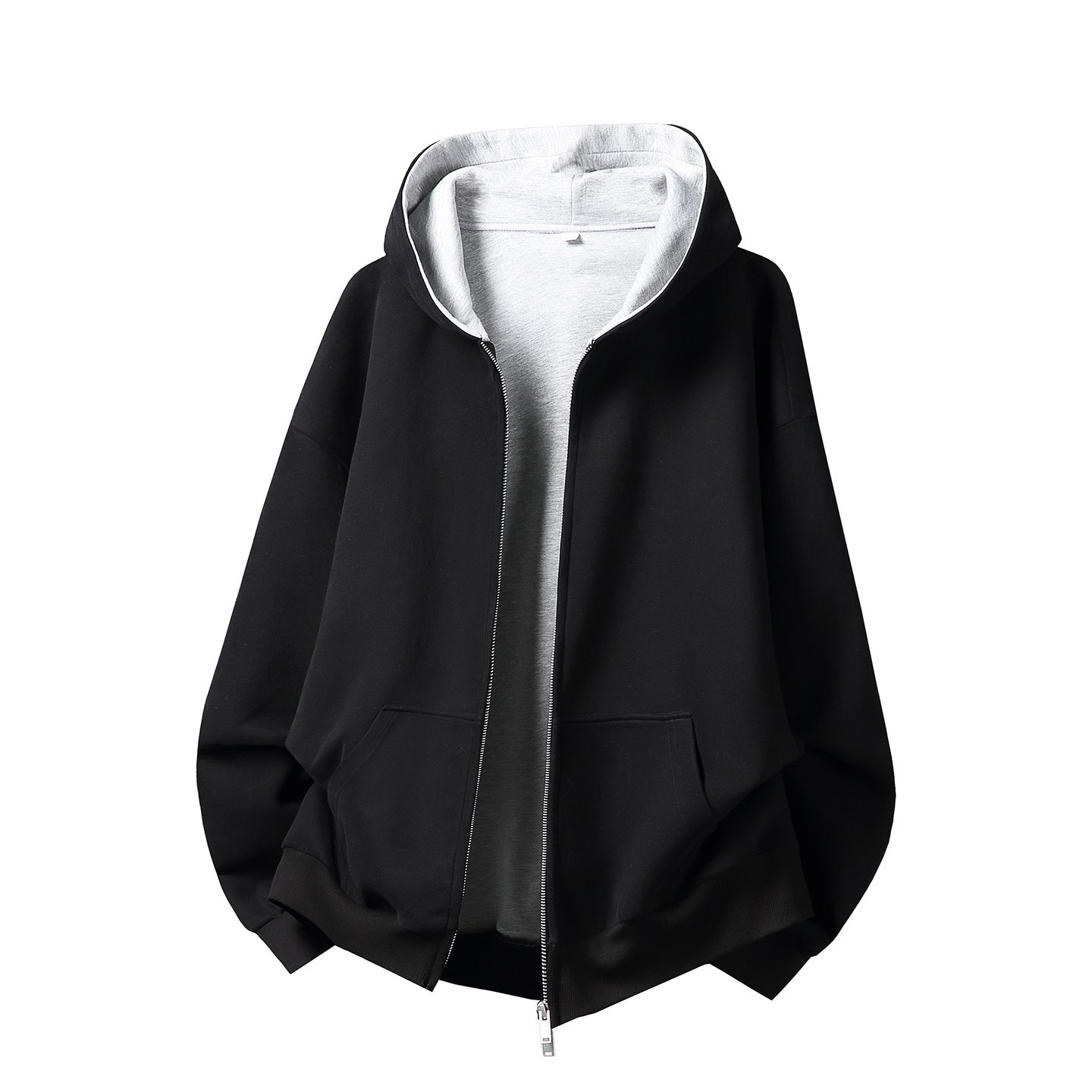 Heavy High-quality Contrast-colored Inner Hooded Sweater For Men And Women