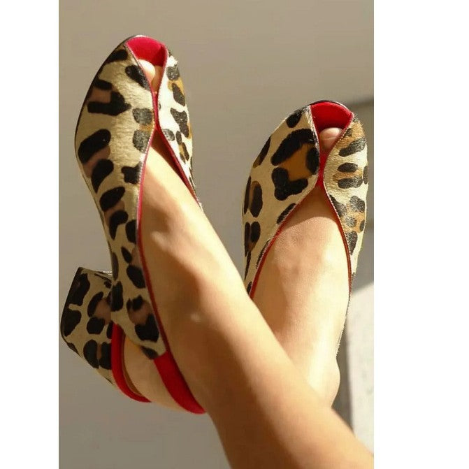 Summer And Autumn Peep-toe Shallow Mouth Chunky Heel High Heel Zebra Horsehair Plus Size Summer Women's Sandals