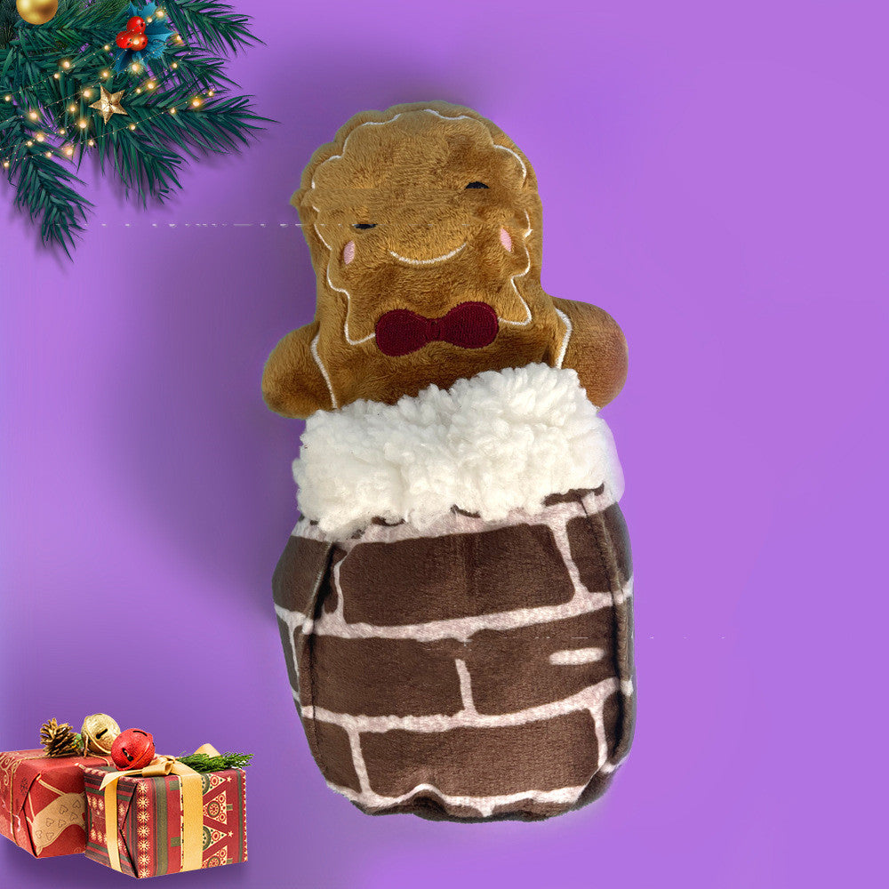 New Pet Christmas Plush Patchwork Toy