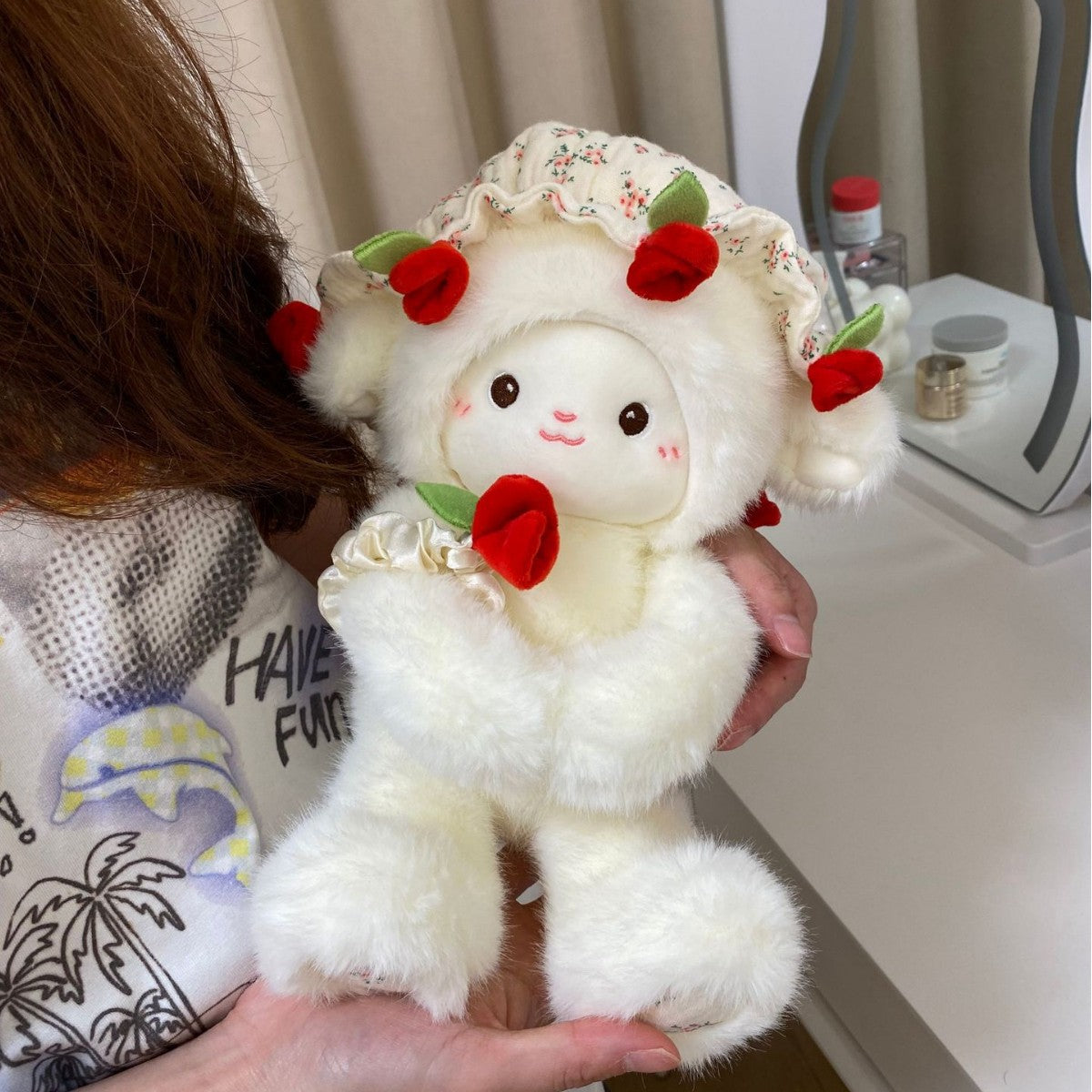 Lamb Puppet 520 Gift Rose Plush Doll