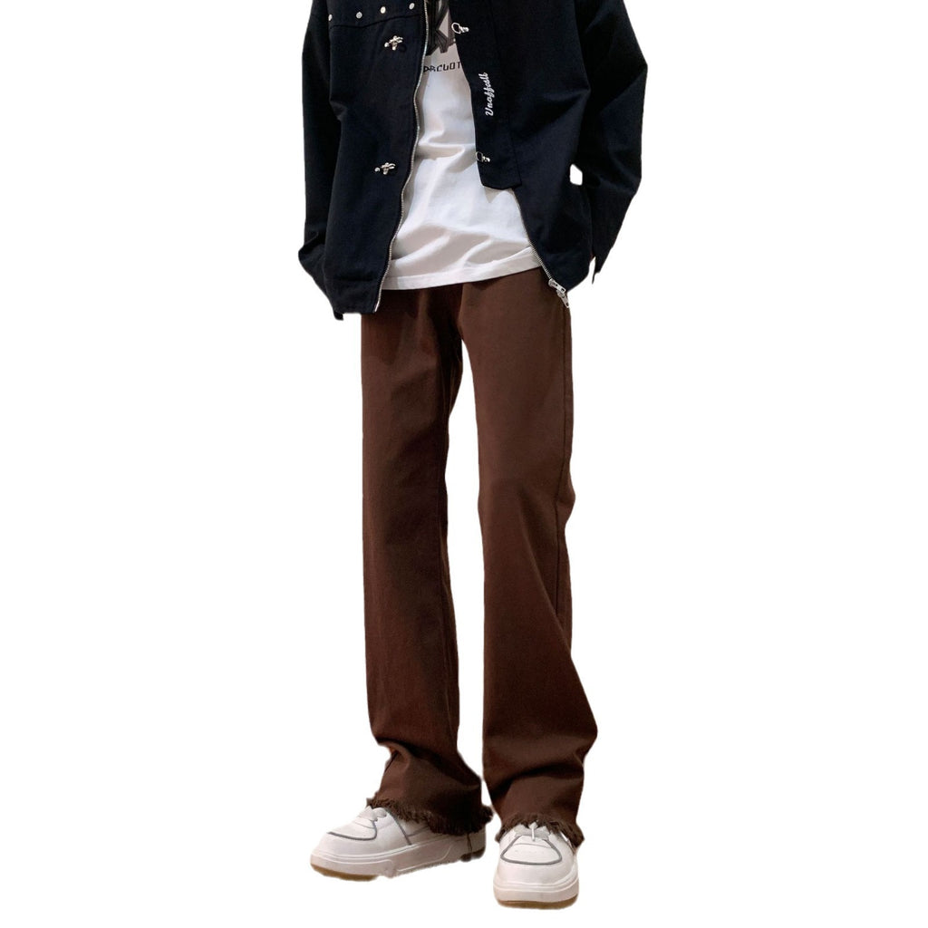 Trendy High Street Fashionable Pu Handsome Trousers