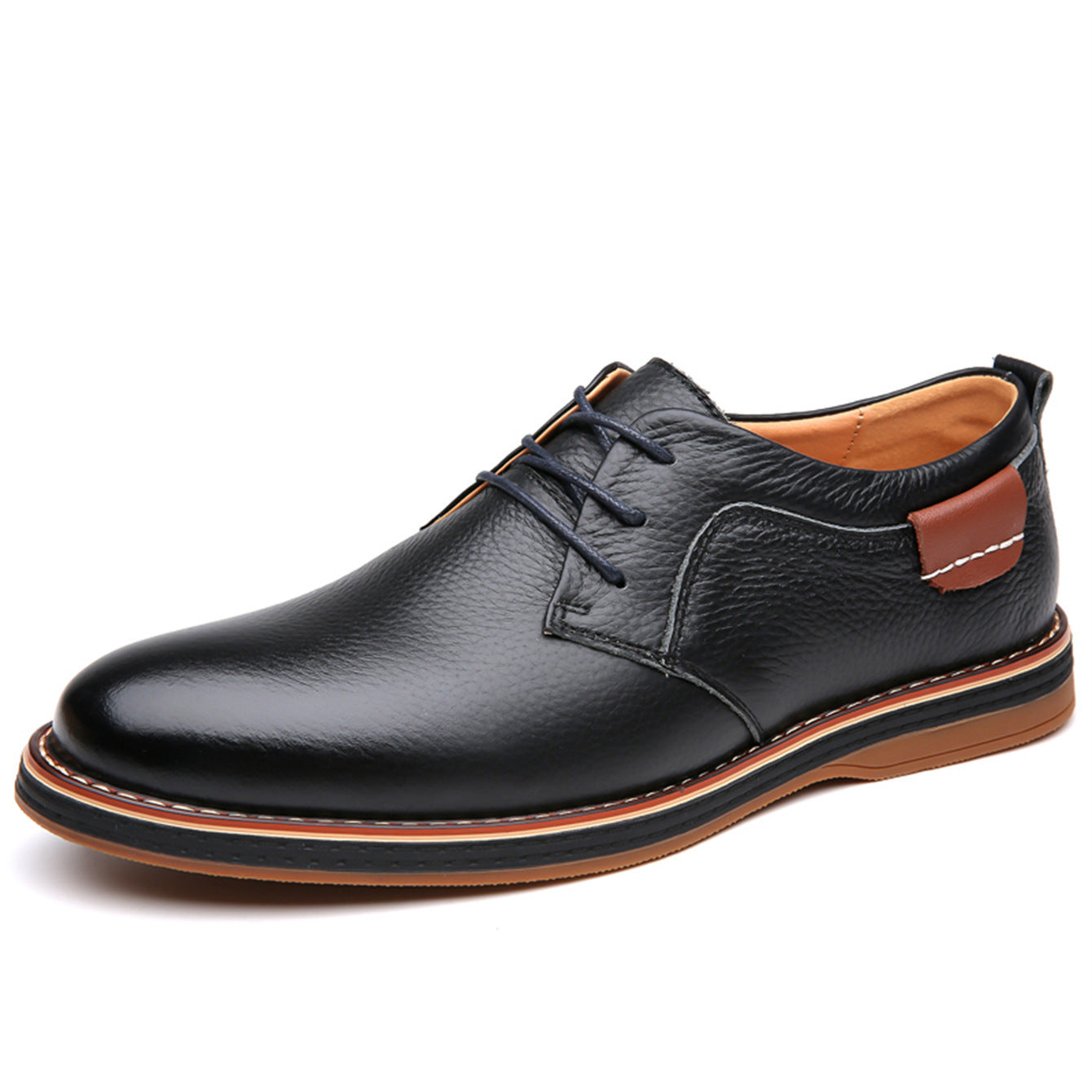 Men's Leather Shoes Plus Size Fashion Handmade Stitching