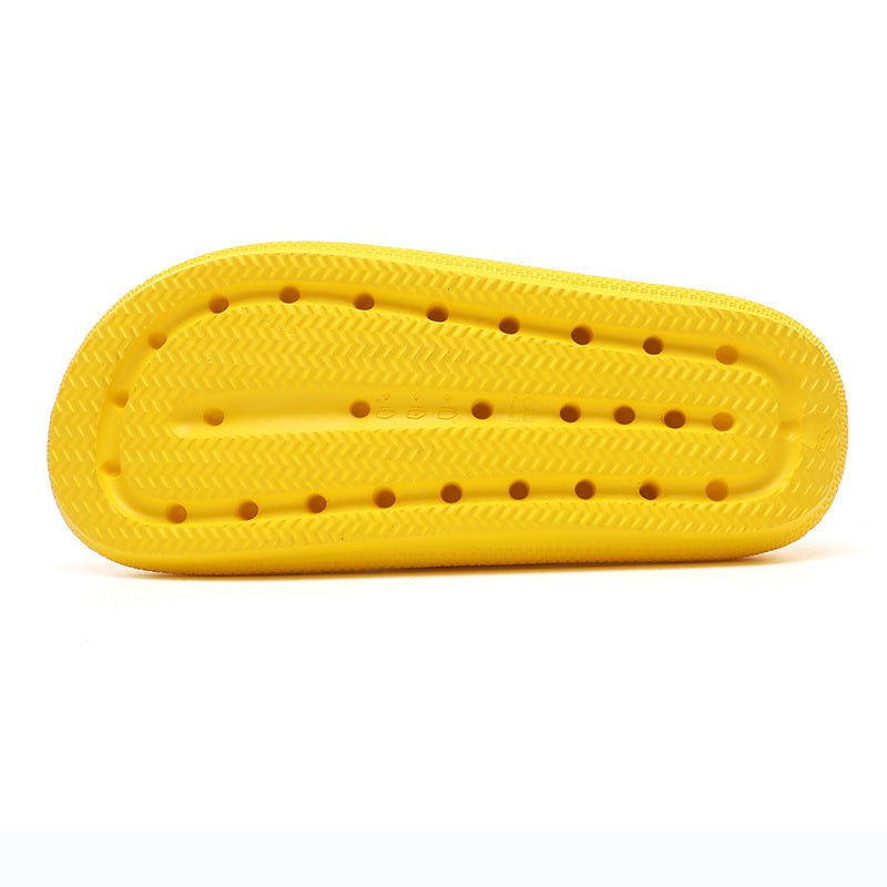 High Elastic Rubber Soft Platform Double Buckle Slippers For Women