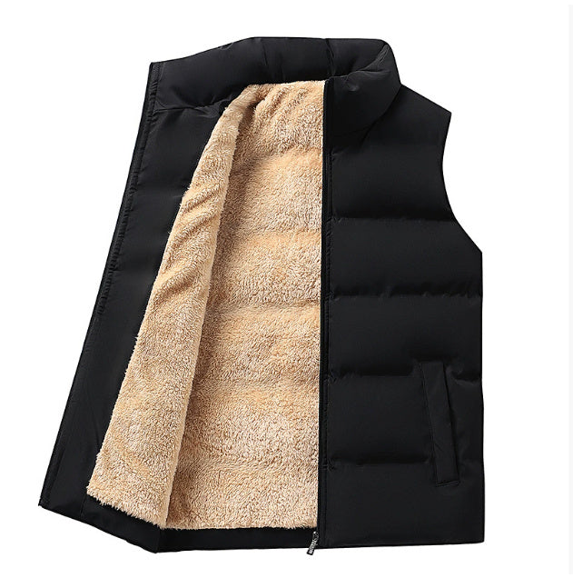 Lambswool Men's Down Cotton Vest Clip Outer Wear