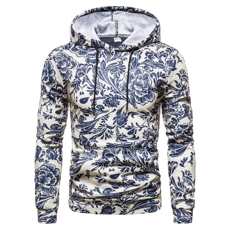 Fashion Men's Hooded Sweater Casual Jacket