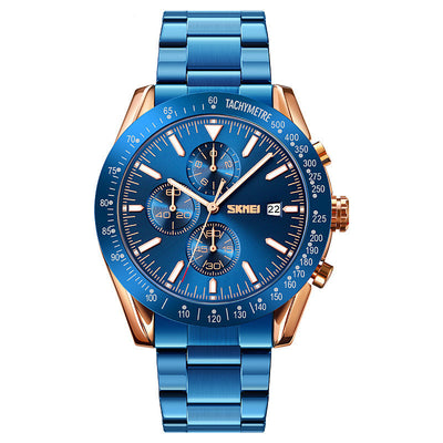 Fashion Men's Watch Outdoor Sports Student Timing Trend Steel Belt Business Men