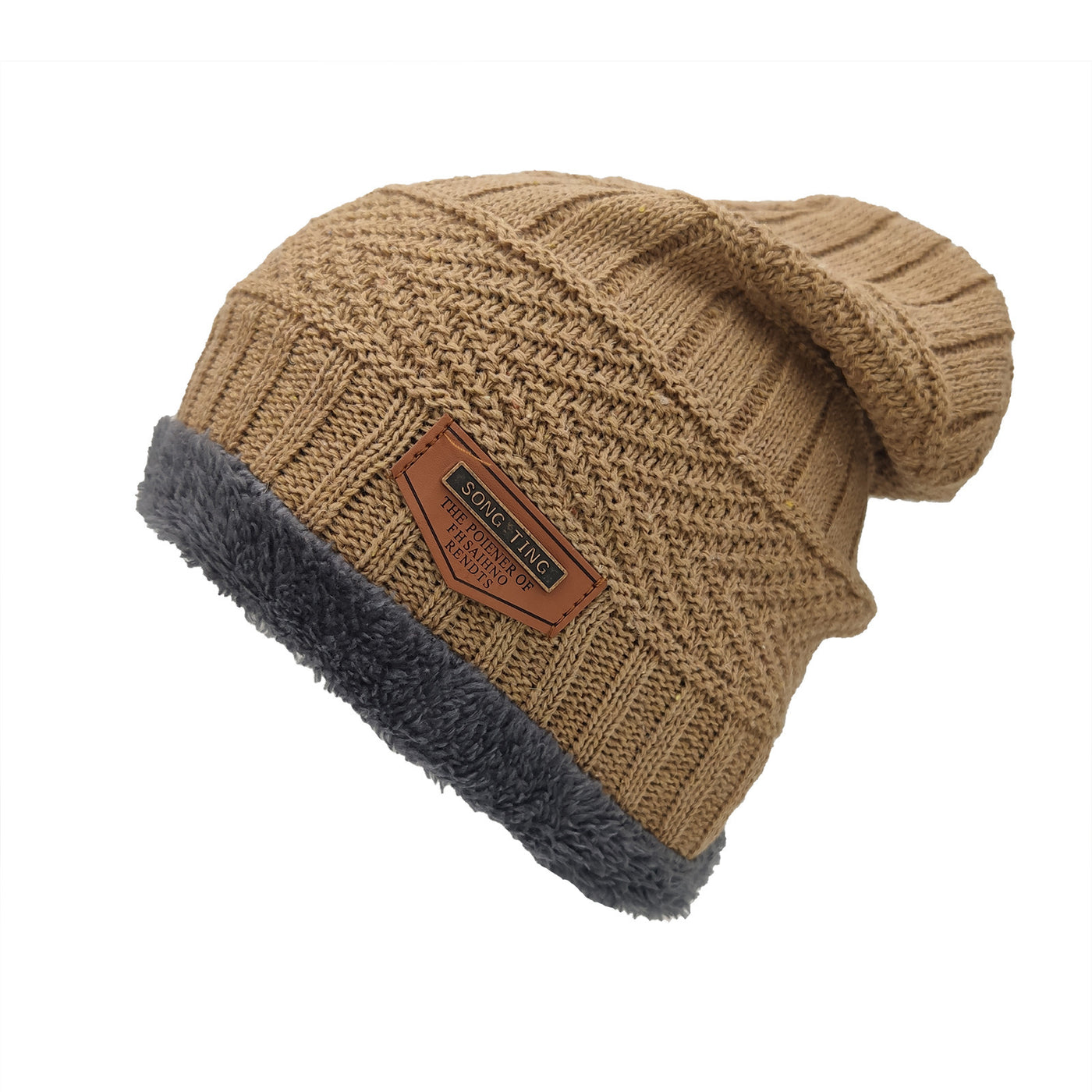 Men's And Women's Double-layer Plush Warm Knitting Pullover